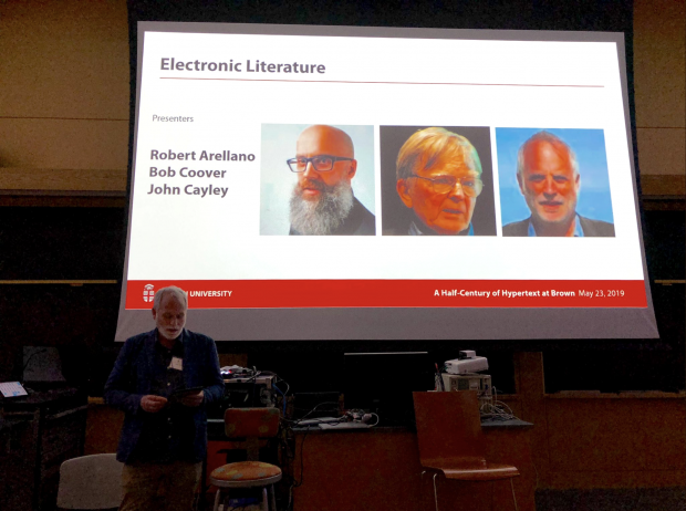 Electronic Literature Presentation -- John Cayley -- Photo by Greg Lloyd