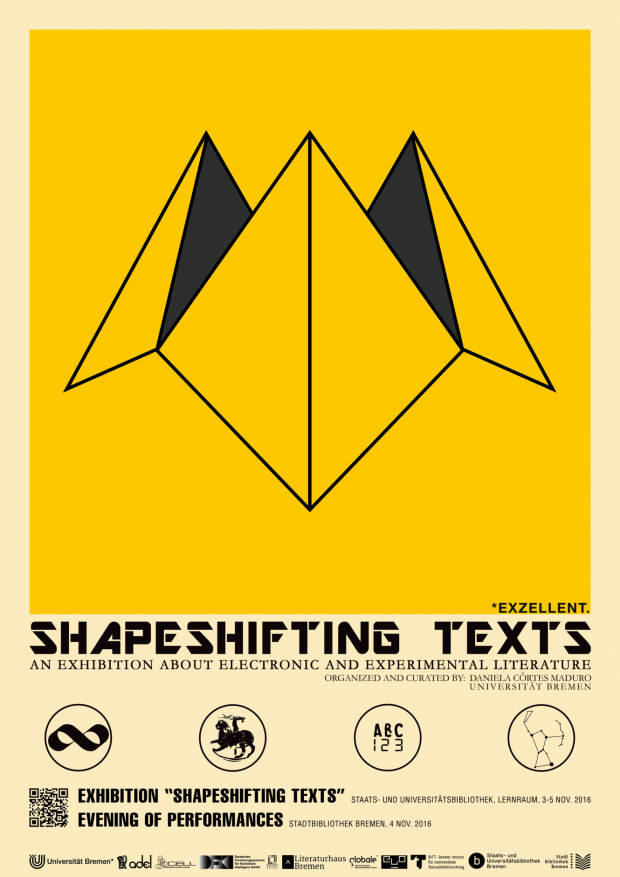 Shapeshifting Texts (poster). Design: João Rui