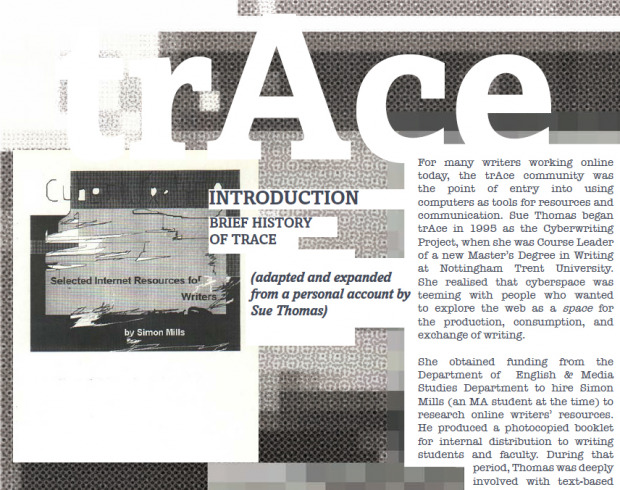 trAces: A Commemoration of Ten Years of Artistic Innovation at trAce