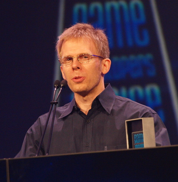 John Carmack smiling in the picture