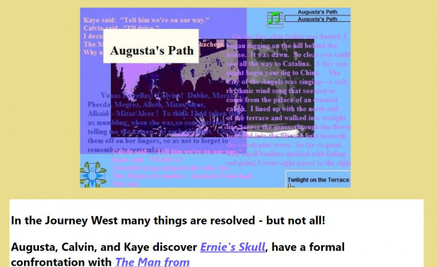 Multiple images are overlaid with shapes and text in a color gradient from blue to purple.