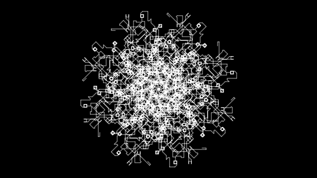 Snowflake made of nodes