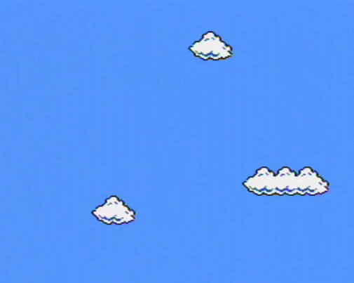 Super Mario Clouds screenshot by Cory Arcangel