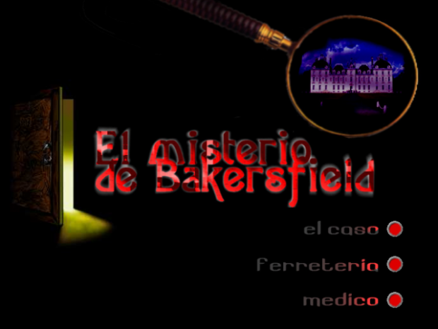 Title screen, a dark manor in a looking glass