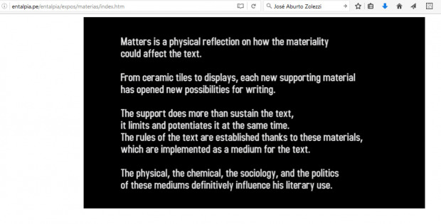 MATTERS, Electromagnetic Poems