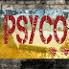 Psyco in stenciled font