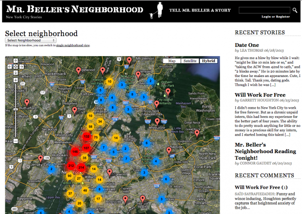 Map view of Mr. Beller's Neighborhood