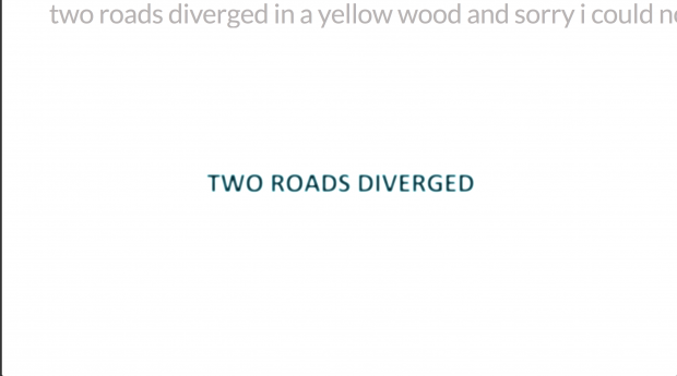 Two Roads Diverged by Alan Bigelow (screen shot)