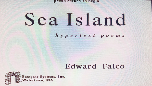 Front cover of Sea Island, hypertext poem