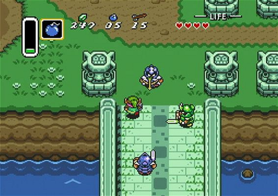 Picture in game of The Legend of Zelda: A Link to the Past
