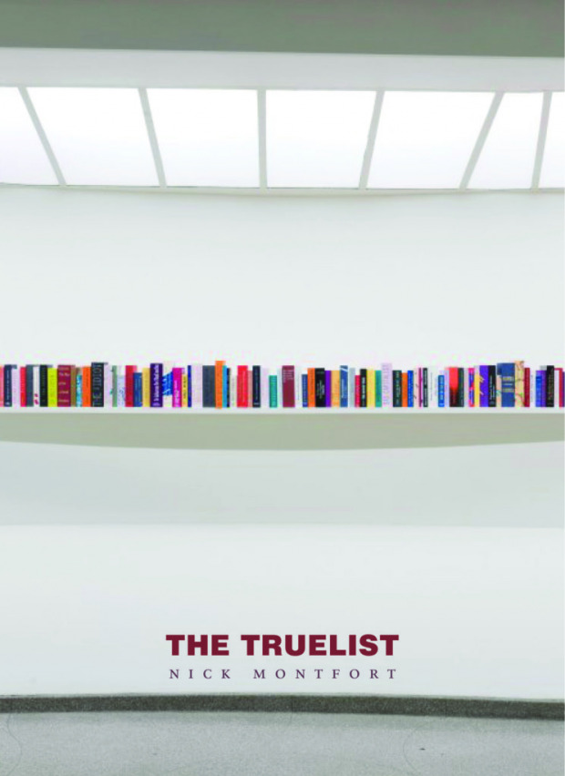 The Truelist, Counterpath book cover.