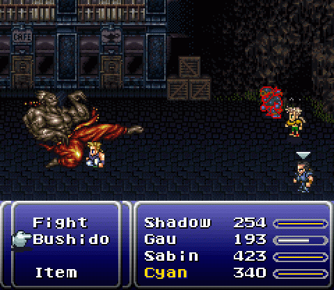 Final Fantasy VI battle